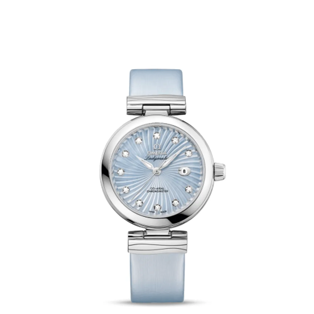 Omega LadyMatic Co-Axial 34 Stainless Steel / Blue MOP