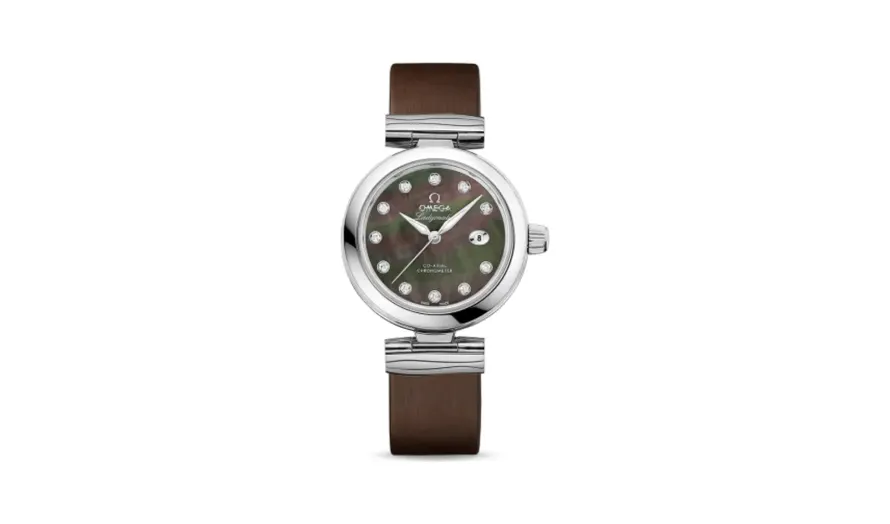 Omega LadyMatic Co-Axial 34 Stainless Steel / Brown MOP