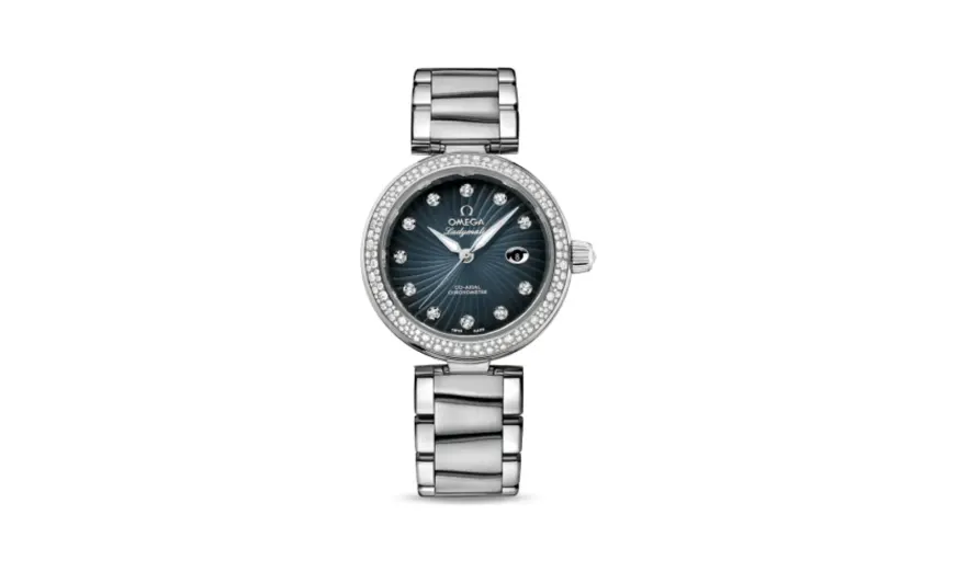 Omega LadyMatic Co-Axial 34 Stainless Steel / Diamond / Grey / Bracelet