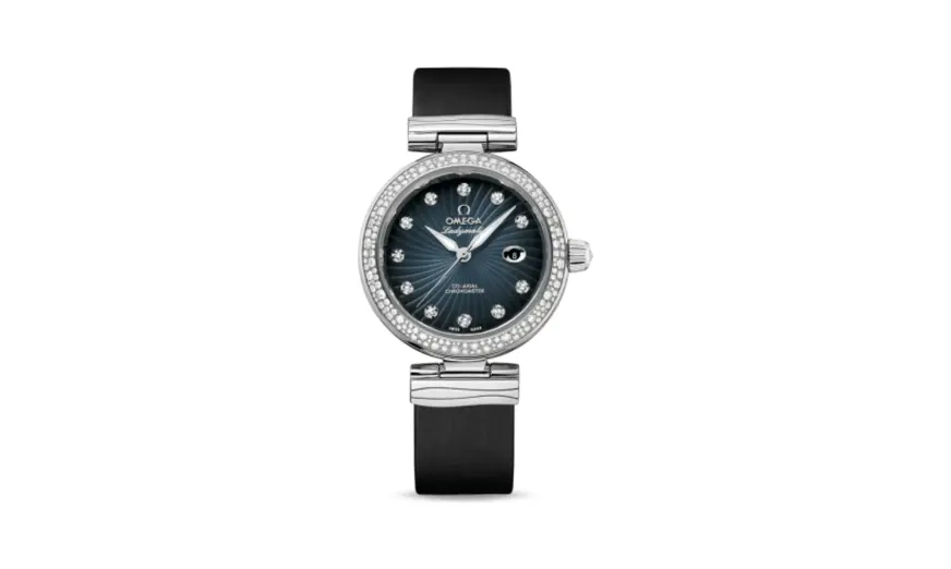 Omega LadyMatic Co-Axial 34 Stainless Steel / Diamond / Blue