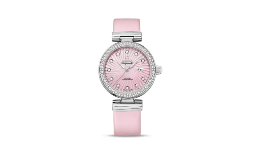Omega LadyMatic Co-Axial 34 Stainless Steel / Diamond / Pink MOP