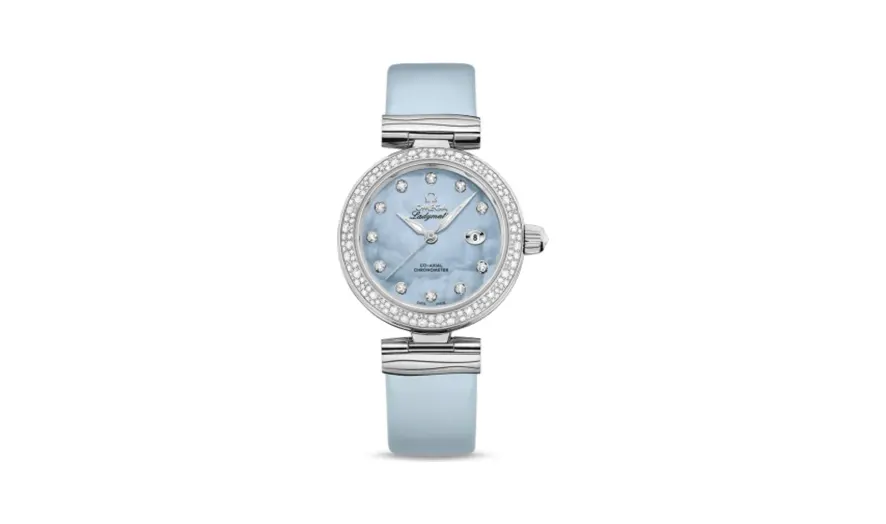 Omega LadyMatic Co-Axial 34 Stainless Steel / Diamond / Blue MOP