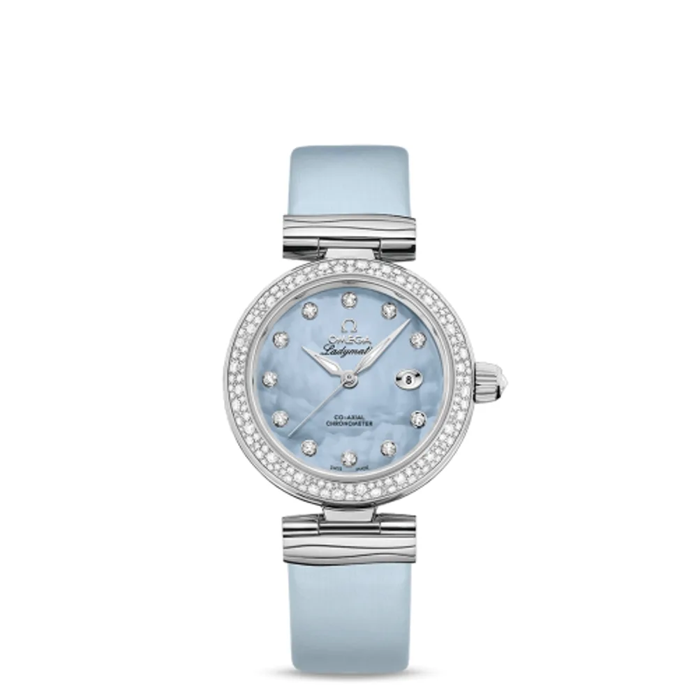 Omega LadyMatic Co-Axial 34 Stainless Steel / Diamond / Blue MOP