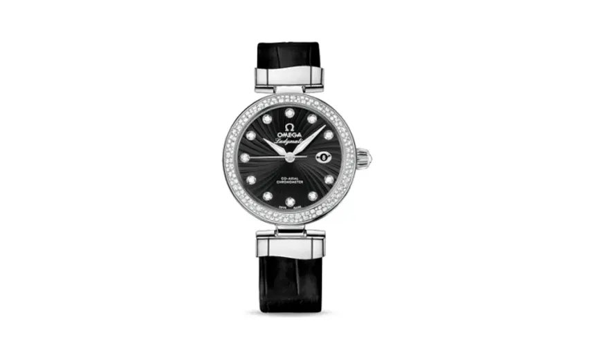 Omega LadyMatic Co-Axial 34 Stainless Steel / Diamond / Black