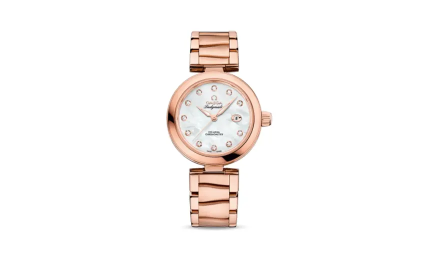 Omega LadyMatic Co-Axial 34 Sedna Gold / MOP / Bracelet