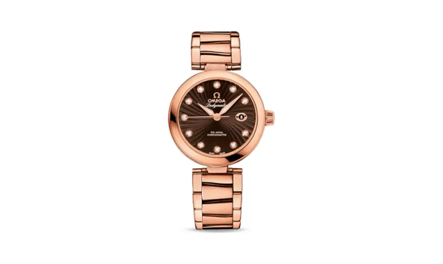 Omega LadyMatic Co-Axial 34 Red Gold / Brown / Bracelet