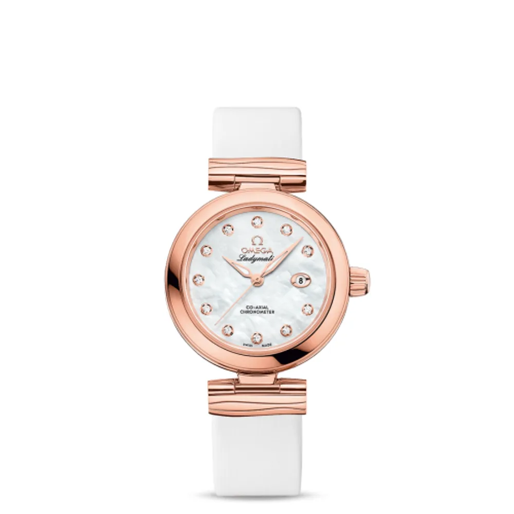 Omega LadyMatic Co-Axial 34 Sedna Gold / MOP