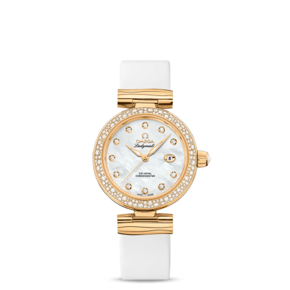 Omega LadyMatic Co-Axial 34 Yellow Gold / Diamond / MOP
