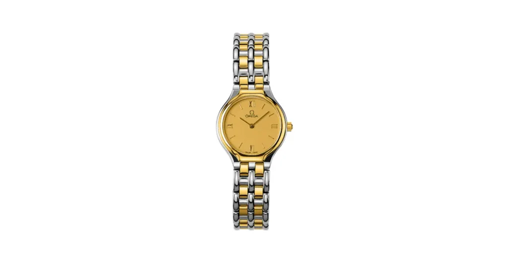 Omega De Ville Symbol 23.5 Stainless Steel / Yellow Gold / Champagne / Bracelet