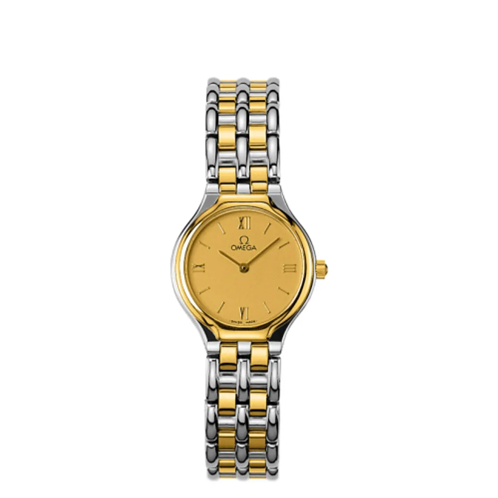 Omega De Ville Symbol 23.5 Stainless Steel / Yellow Gold / Champagne / Bracelet