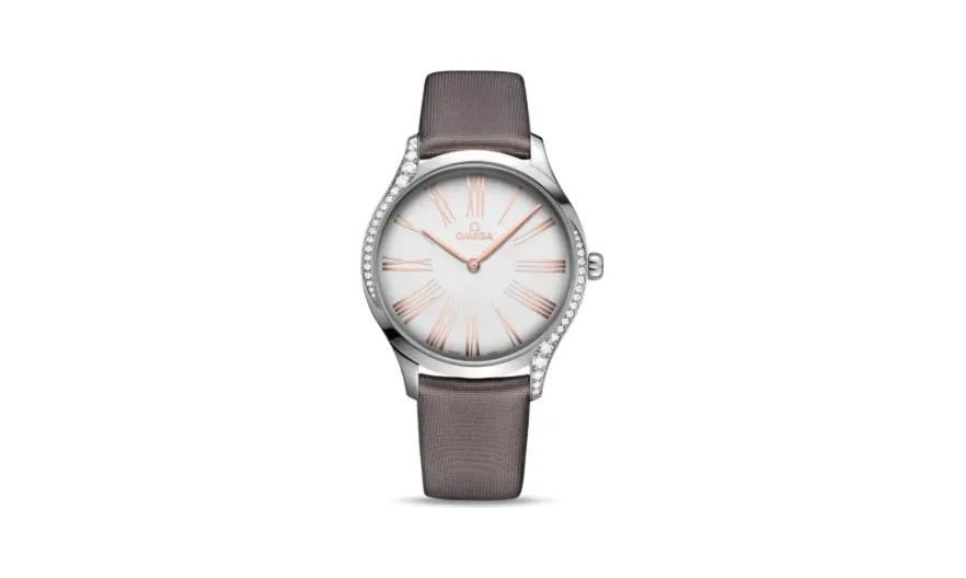Omega De Ville Trésor 39 Stainless Steel / Silver Roman / Fabric