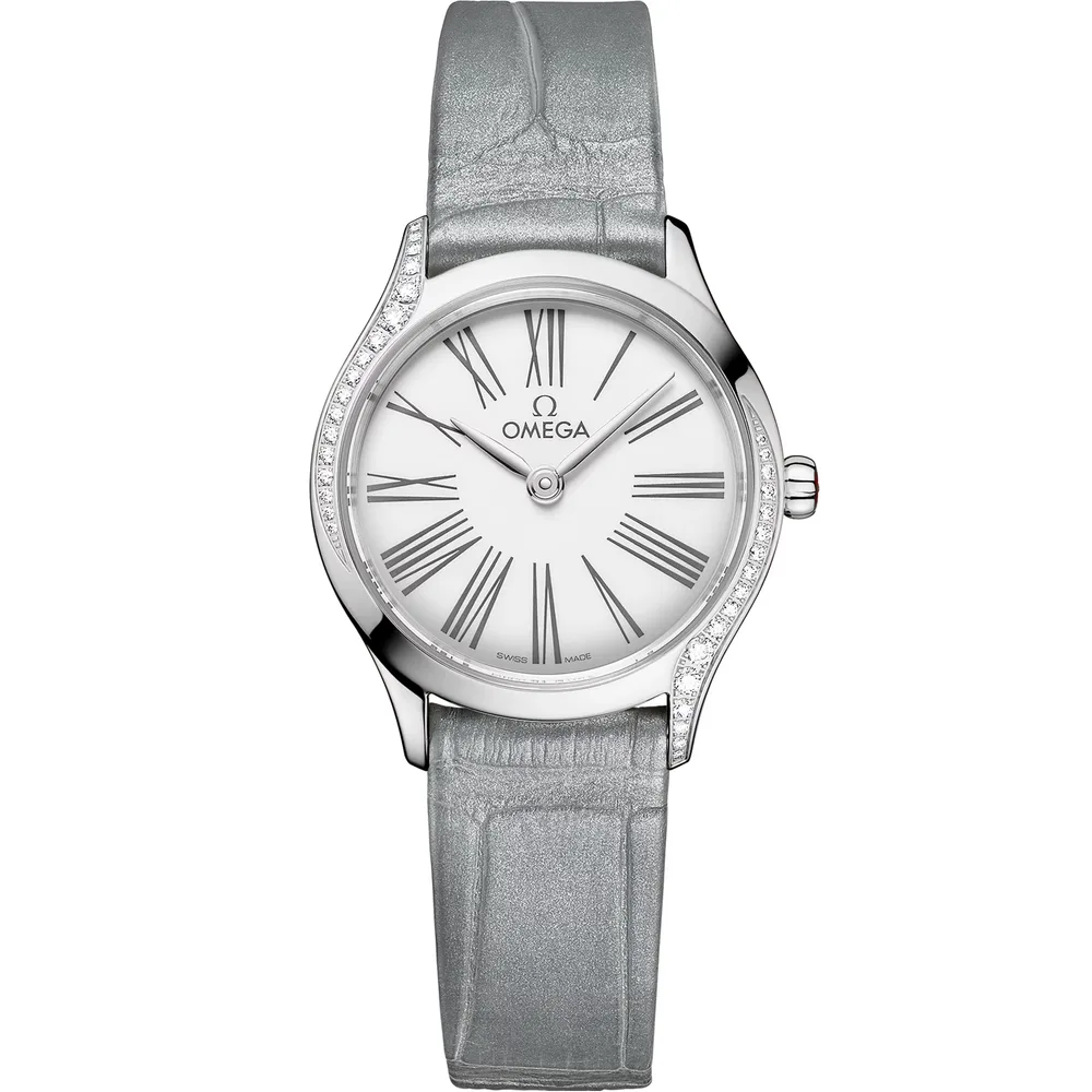 Omega De Ville Mini Trésor 26 mm, steel on alligator
