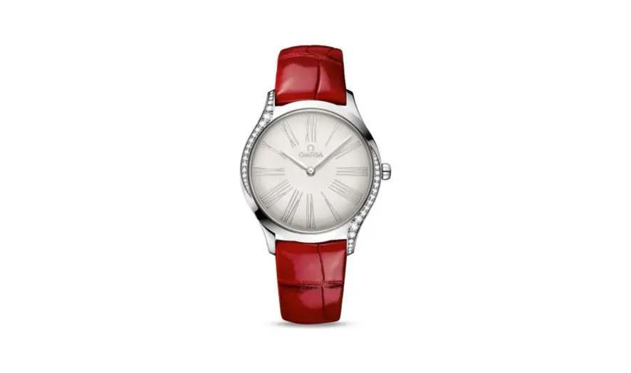 Omega De Ville Trésor 36 Stainless Steel / Silver - Roman / Alligator