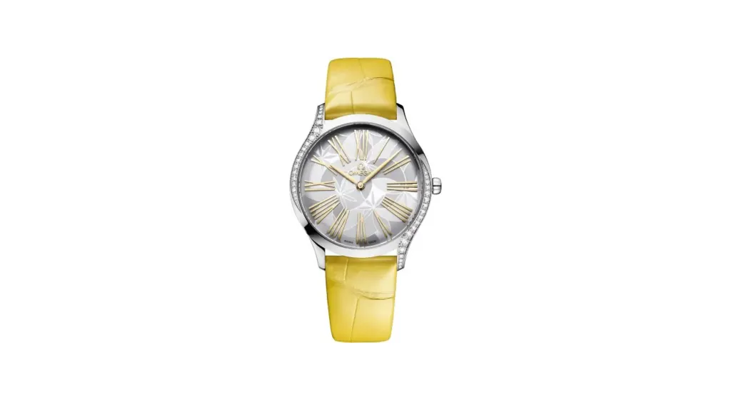 Omega De Ville Trésor 36 Stainless Steel / Silver - Frangipani / Alligator