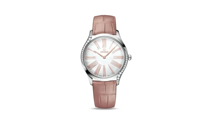 Omega De Ville Trésor 36 Stainless Steel / MOP - Roman / Alligator