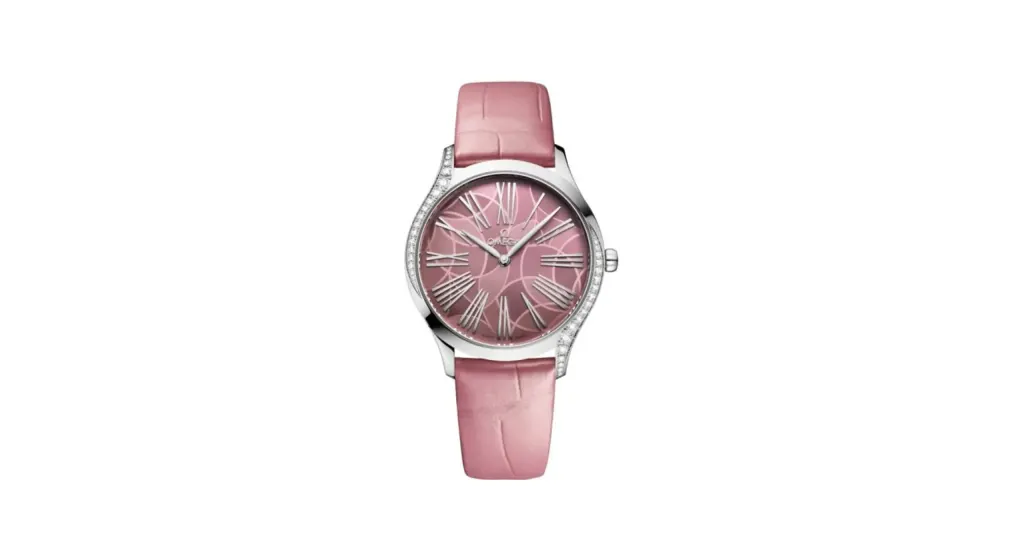 Omega De Ville Trésor 36 Stainless Steel / Pink - Lotus / Alligator