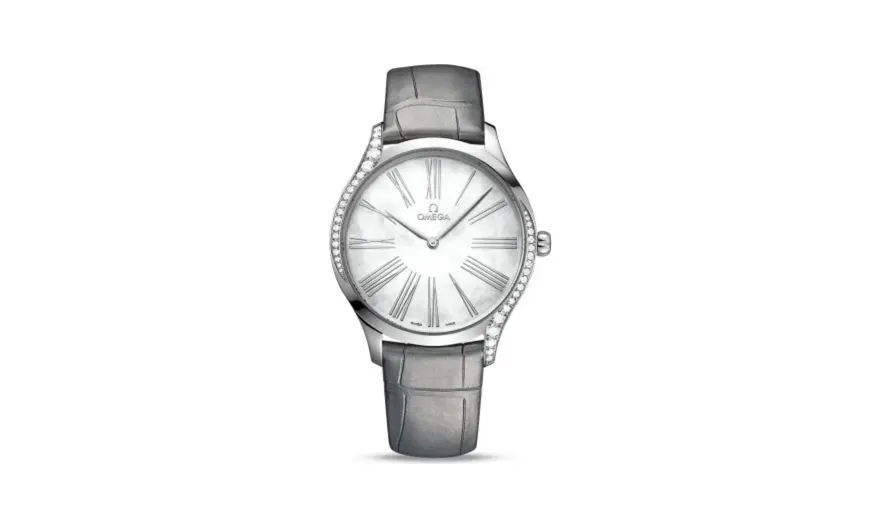 Omega De Ville Trésor 39 Stainless Steel / MOP - Roman / Alligator