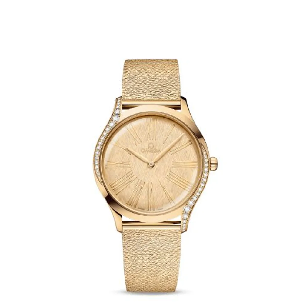 Omega De Ville Trésor 36 Moonshine Gold / Moonshine Silk / Mesh