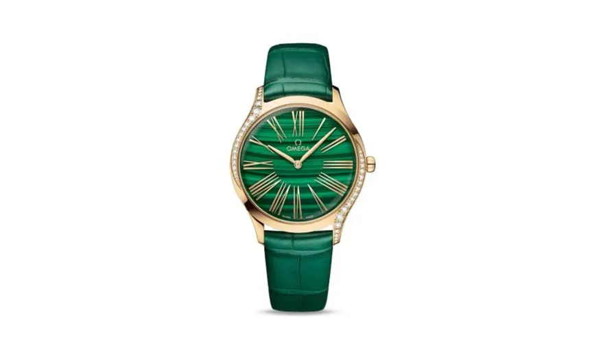 Omega De Ville Trésor 36 Moonshine Gold / Malachite
