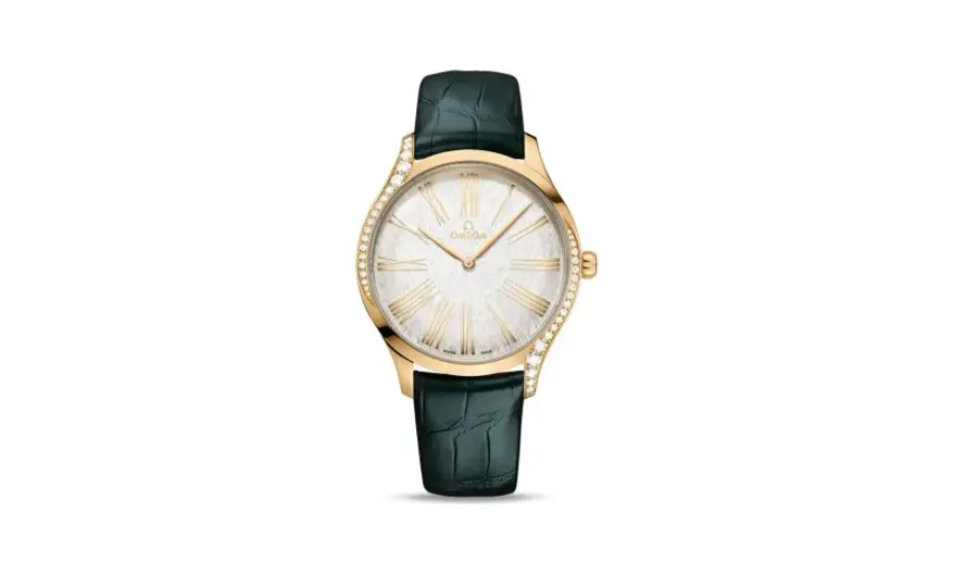 Omega De Ville Trésor 39 Moonshine Gold / Silver Silk / Alligator