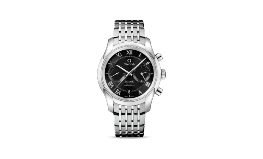 Omega De Ville Co-Axial 42 Chronograph Stainless Steel / Black / Bracelet