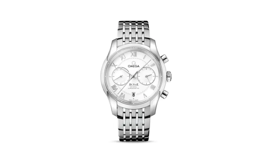 Omega De Ville Co-Axial 42 Chronograph Stainless Steel / Silver / Bracelet