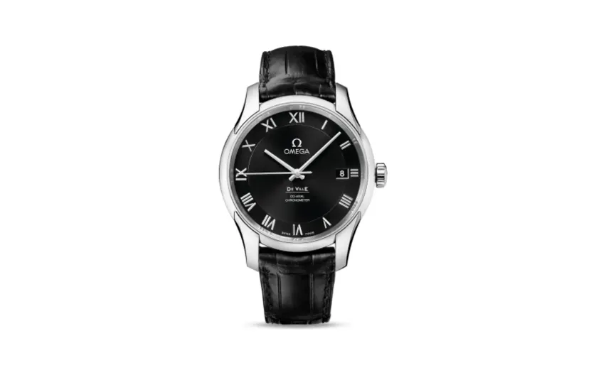 Omega De Ville Co-Axial 41 Stainless Steel / Black
