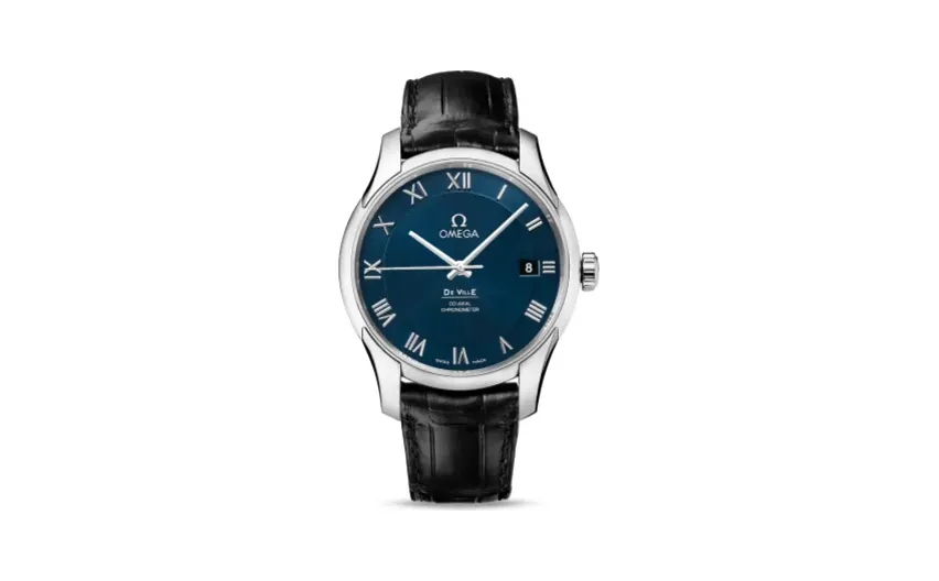 Omega De Ville Co-Axial 41 Stainless Steel / Blue
