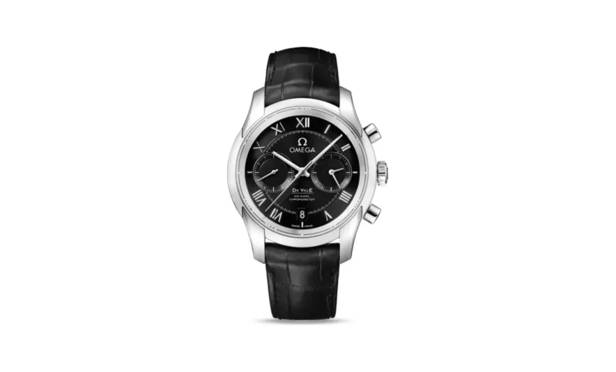 Omega De Ville Co-Axial 42 Chronograph Stainless Steel / Black
