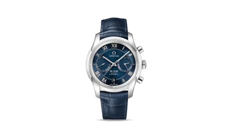 Omega De Ville Co-Axial 42 Chronograph Stainless Steel / Blue