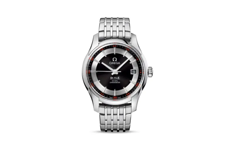 Omega De Ville Hour Vision Co-Axial Stainless Steel / Black / Bracelet