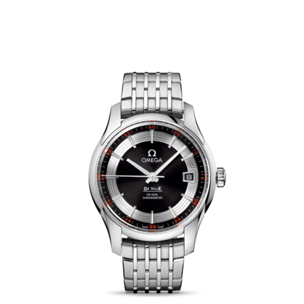 Omega De Ville Hour Vision Co-Axial Stainless Steel / Black / Bracelet