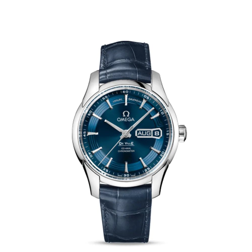Omega De Ville Hour Vision Co-Axial Annual Calendar Stainless Steel / Blue / Orbis