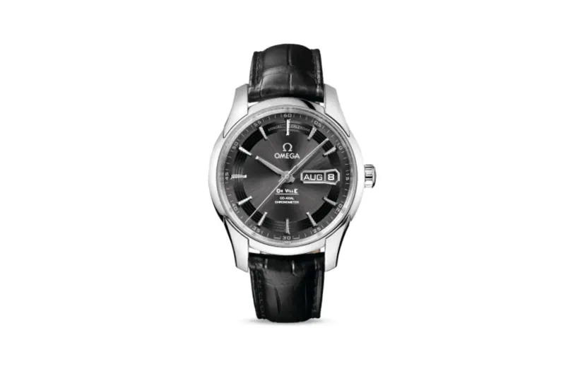Omega De Ville Hour Vision Co-Axial Annual Calendar Stainless Steel / Slate