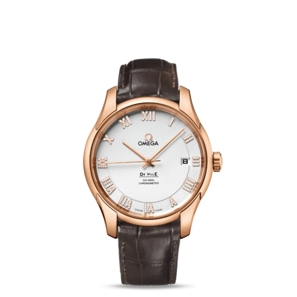 Omega De Ville Co-Axial 41 Red Gold / Silver Diamond