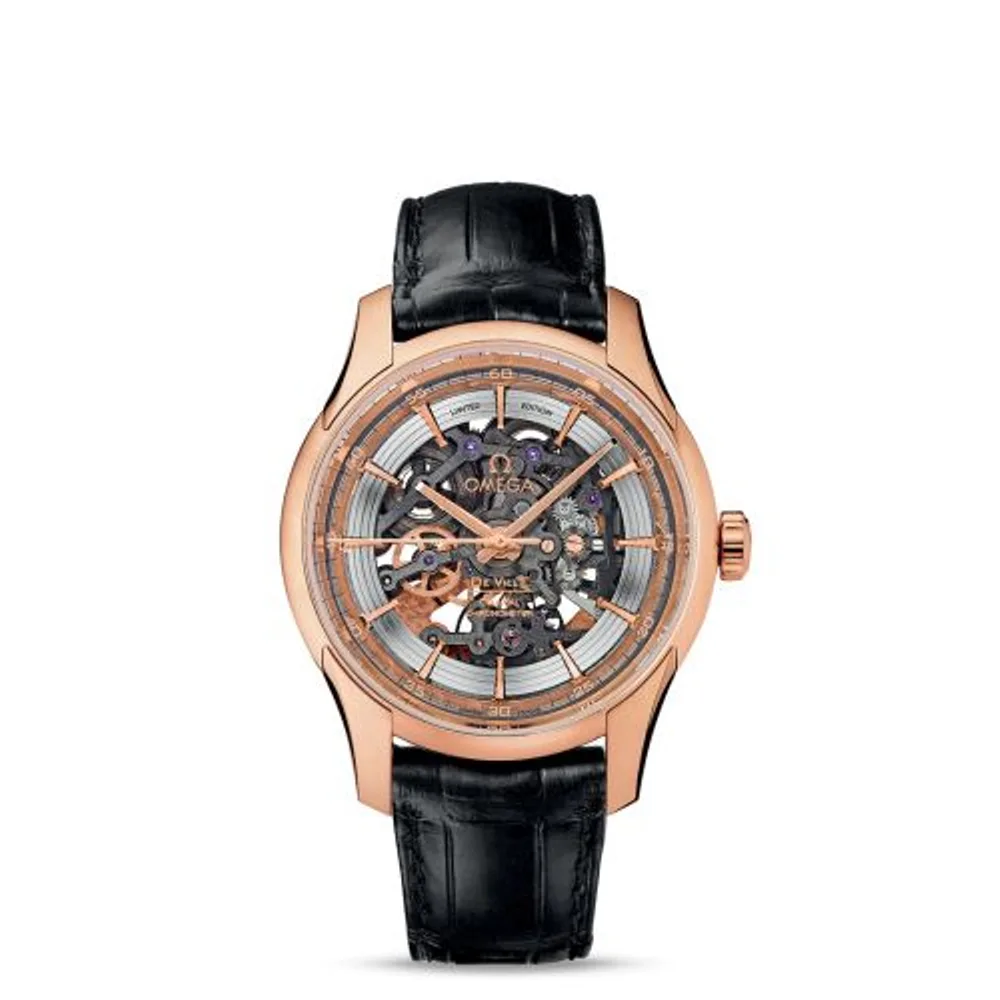 Omega De Ville Hour Vision Skeleton Red Gold