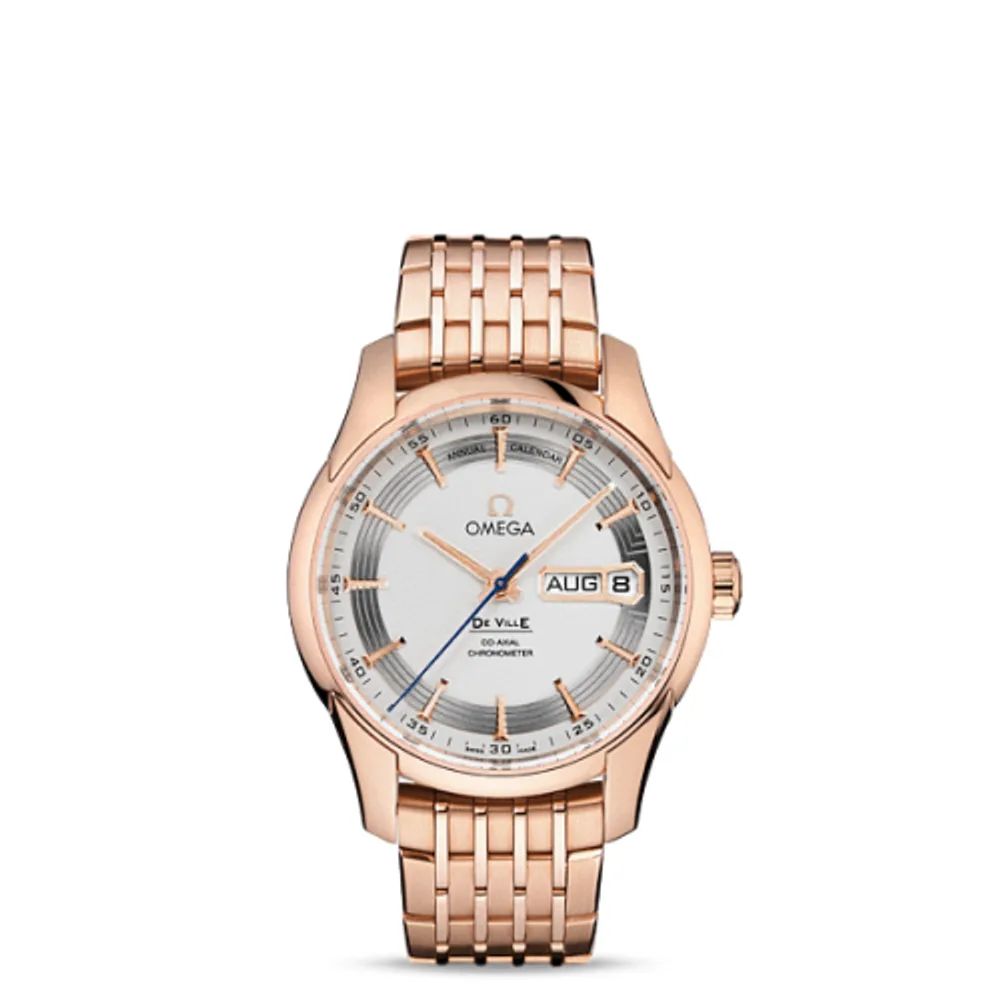 Omega De Ville Hour Vision Co-Axial Annual Calendar Red Gold / Silver / Bracelet