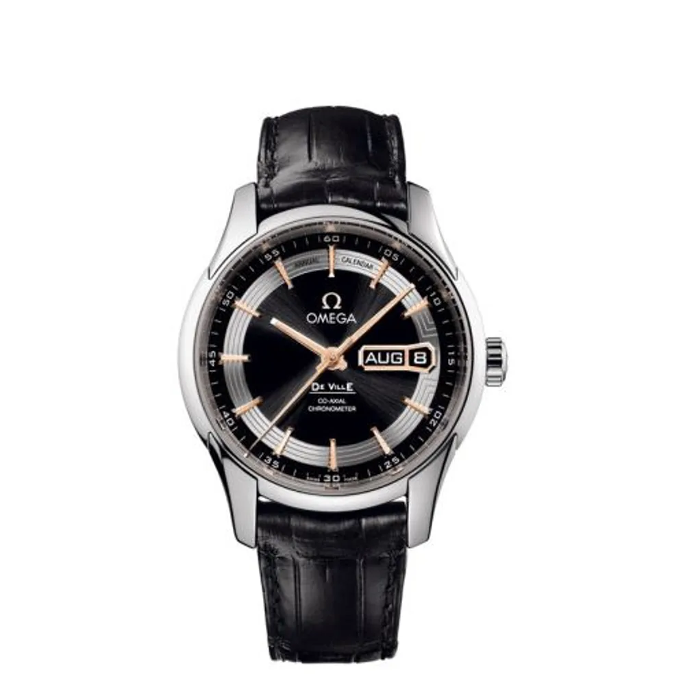 Omega De Ville Hour Vision Co-Axial Annual Calendar White Gold / Black