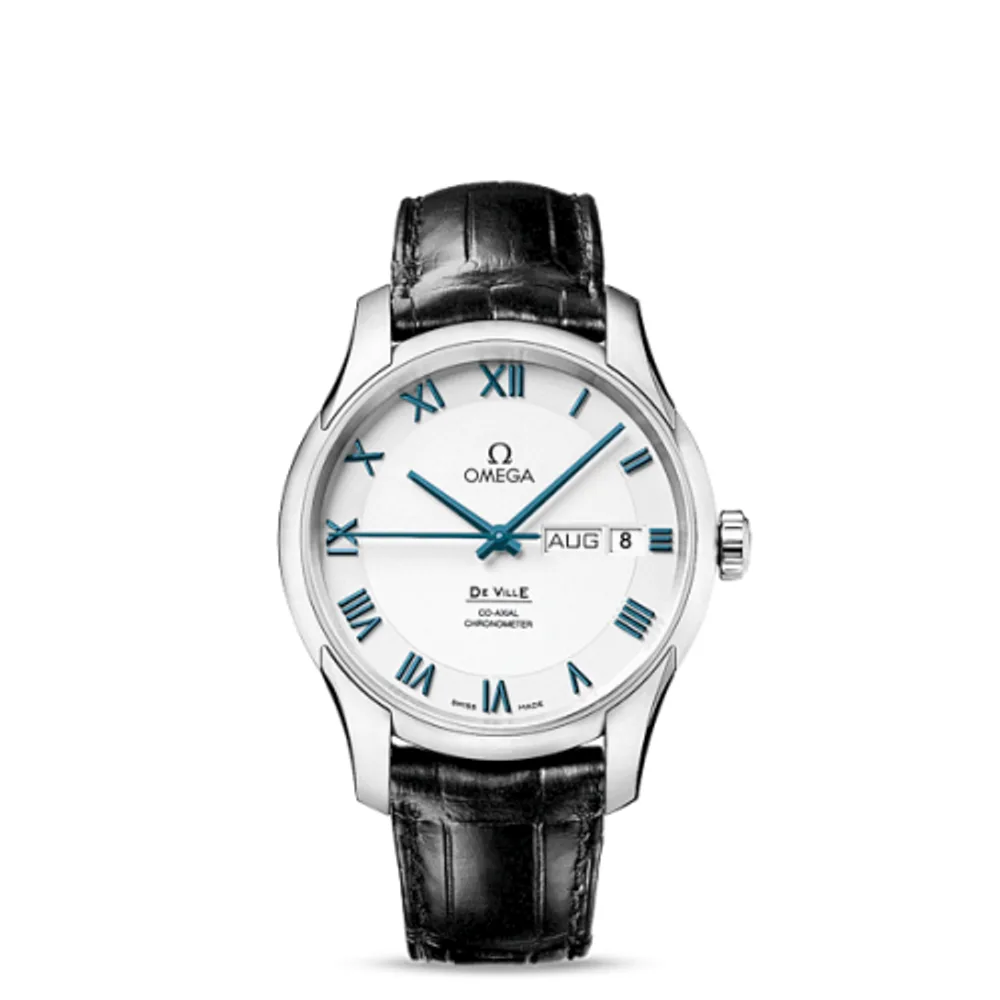 Omega De Ville Co-Axial Annual Calendar Platinum / White
