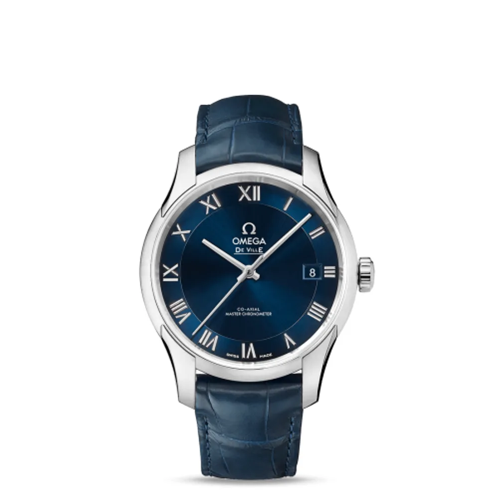 Omega De Ville Hour Vision Master Chronometer Stainless Steel / Blue