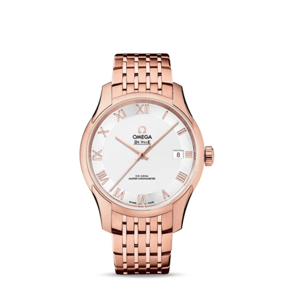 Omega De Ville Hour Vision Master Chronometer Sedna Gold / Silver / Bracelet