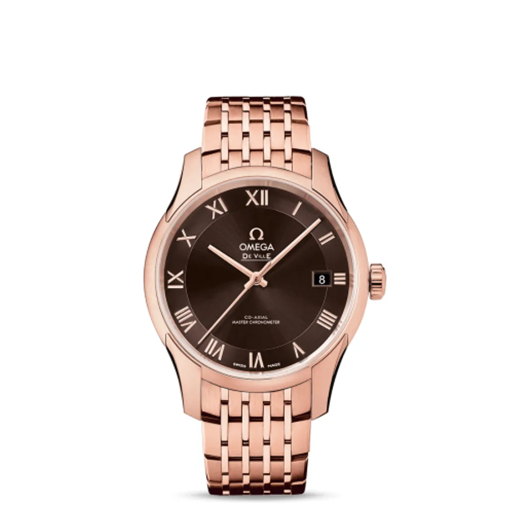 Omega De Ville Hour Vision Master Chronometer Sedna Gold / Brown / Bracelet