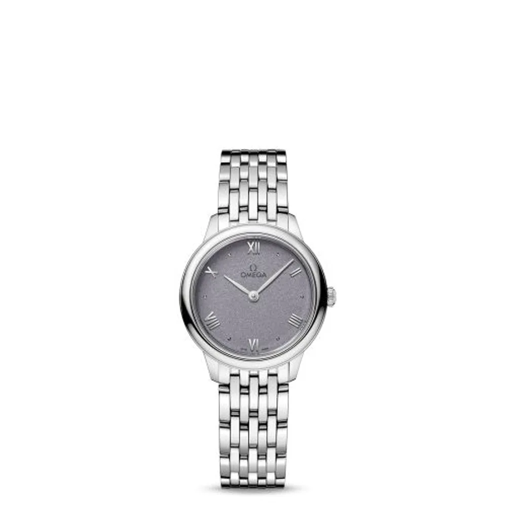 Omega De Ville Quartz 27.5 Stainless Steel / Lavender / Bracelet