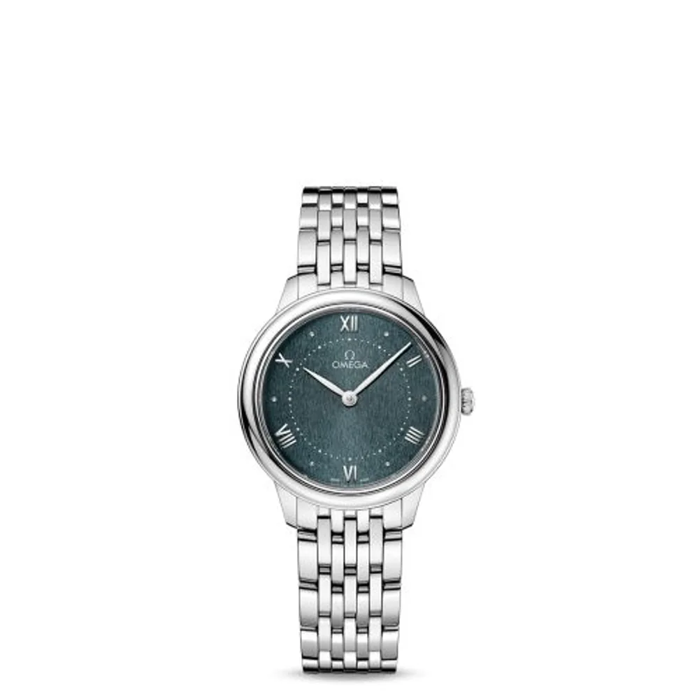 Omega De Ville Quartz 30 Stainless Steel / Turqouise / Bracelet