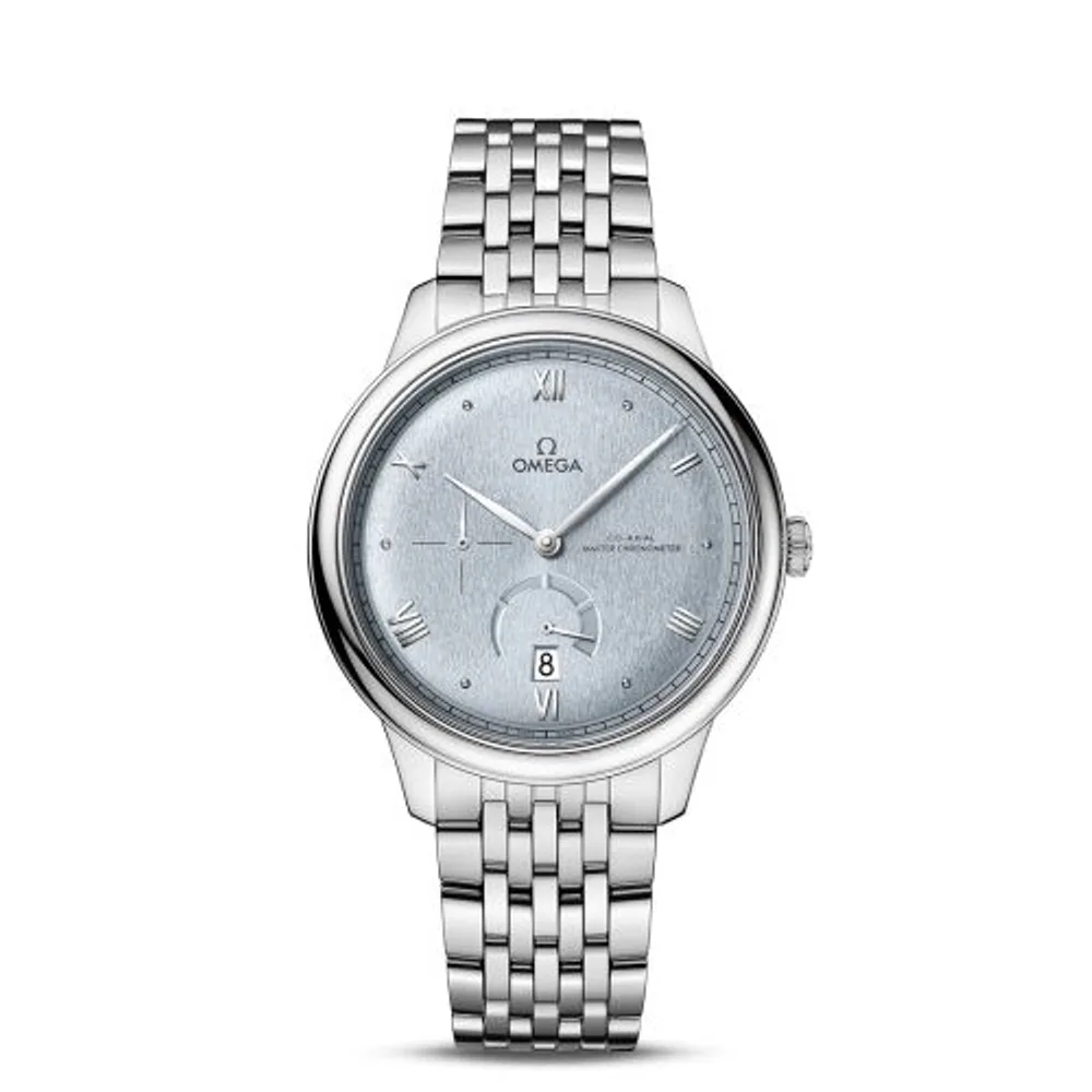 Omega De Ville Power Reserve Master Chronometer Stainless Steel / Ice Blue / Bracelet