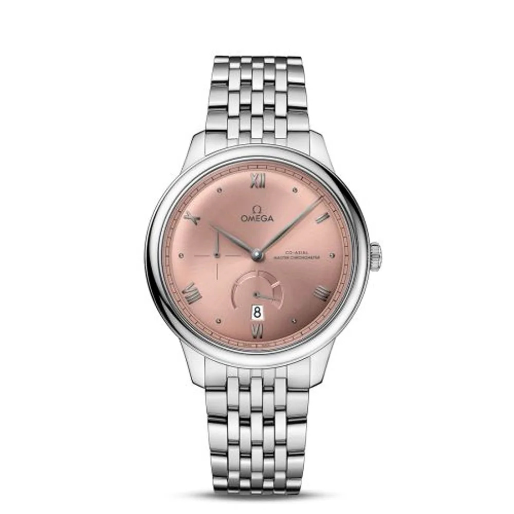 Omega De Ville Power Reserve Master Chronometer Stainless Steel / Salmon / Bracelet