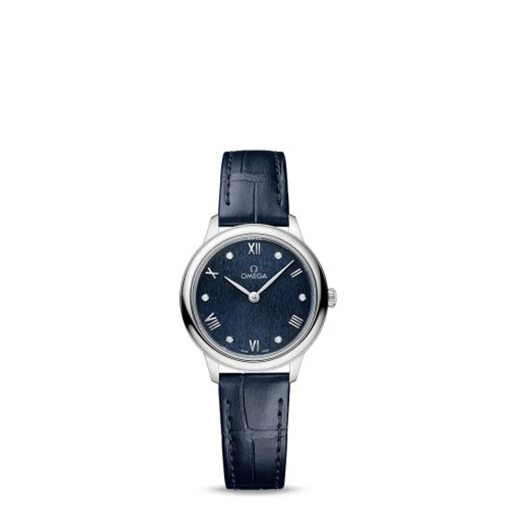 Omega De Ville Quartz 27.5 Stainless Steel / Blue - Diamond