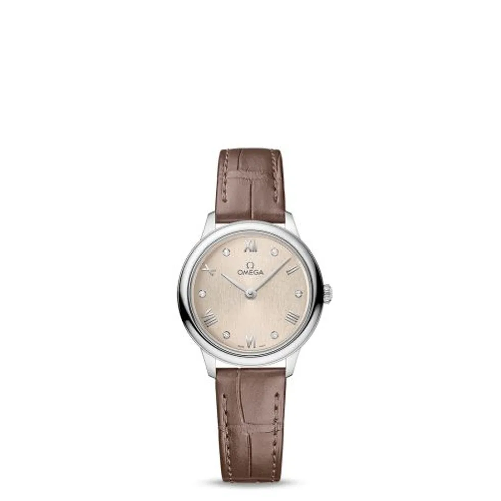 Omega De Ville Quartz 27.5 Stainless Steel / Beige - Diamond