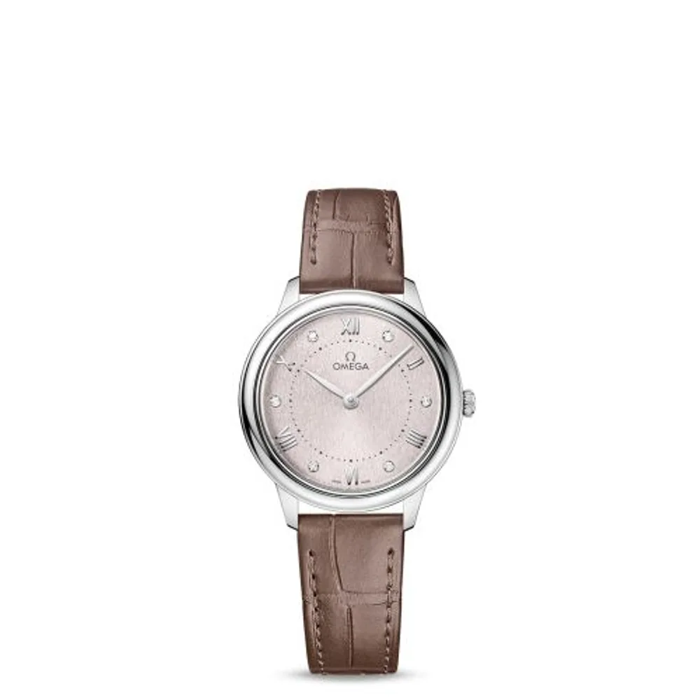 Omega De Ville Quartz 30 Stainless Steel / Rose - Diamond