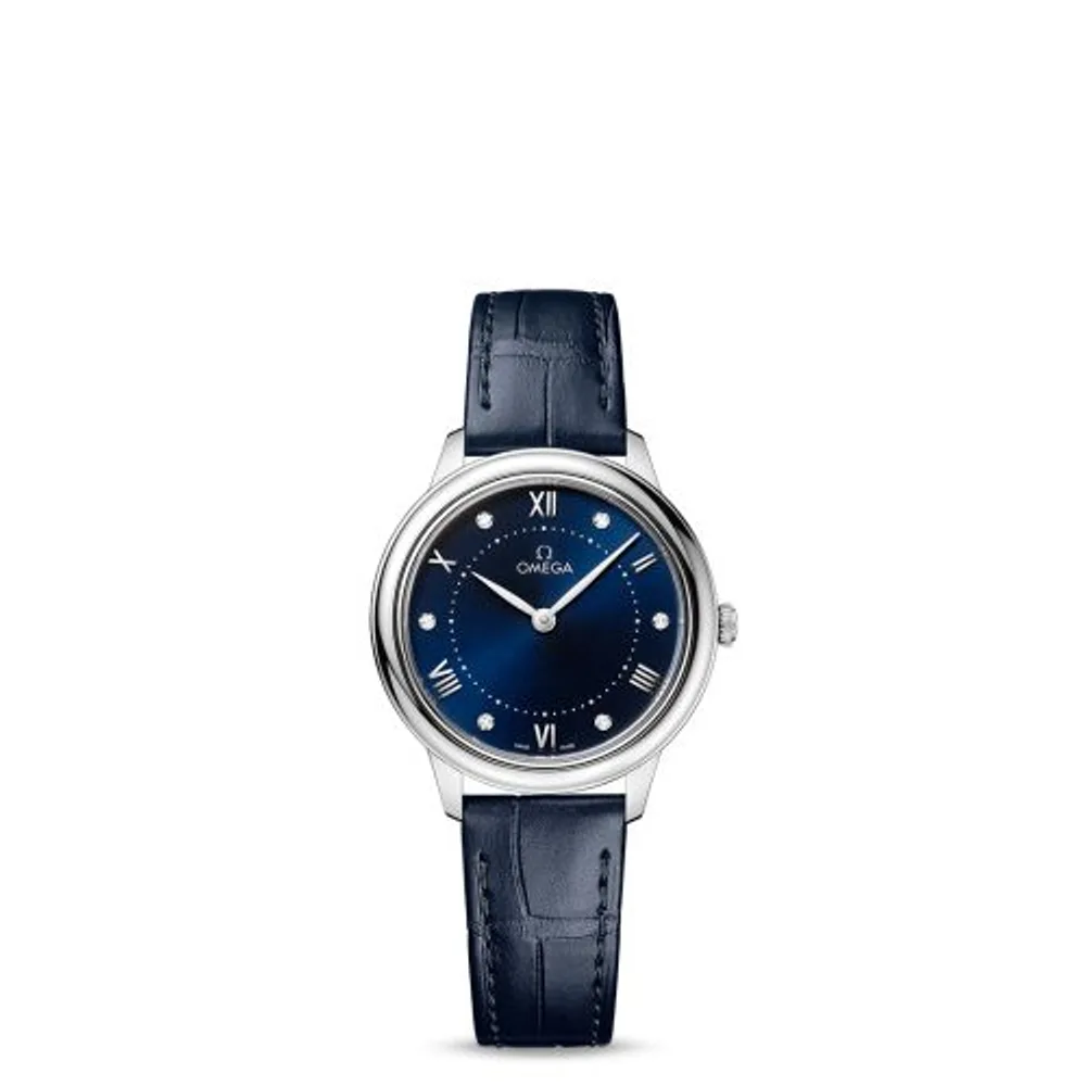 Omega De Ville Quartz 30 Stainless Steel / Blue - Diamond